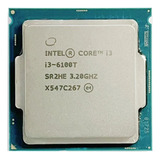 Procesador De Cpu Core I3 6100t De Doble Núcleo Lga 1151 De