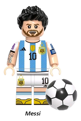 Minifigura Lego Messi Futbol Nuevo