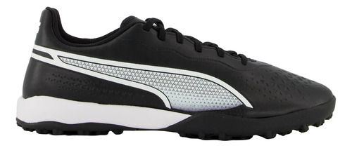 Chuteira Society Puma King Match Couro Masculino Preto