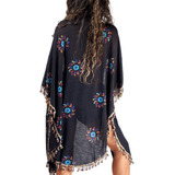 Tapado Kimono De Verano Floriado