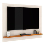 Painel Para Tv Até 50 Polegadas Astúrias 136cm Cor Off White/ Cedro