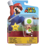 Figura Green Toad 10cm With Star Super Mario Jakks