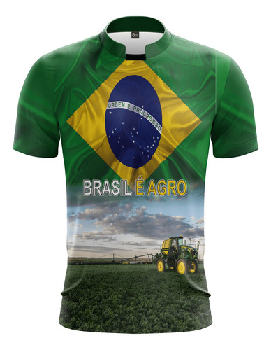 Camiseta Patriota Brasil Agro Camisa Agro É Tecnologia Ag06