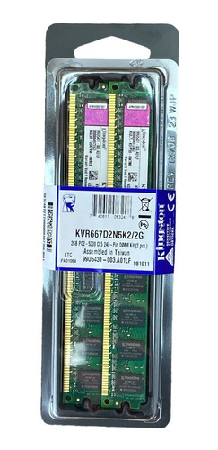 Memoria Ram Kingston Kvr667d2n5k2/2g 2gb (2 X 1gb Kit)