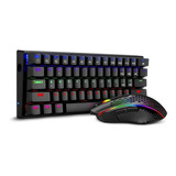 Kit Gamer 2 En 1 Teclado + Mouse T-dagger Main Force Negro