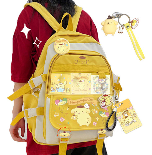 Bonita Mochila De Dibujos Animados De Pom Pom Purin, Mochila