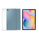 Capa Silicone Para Galaxy Tab S6 Lite 10.4 + Película Vidro