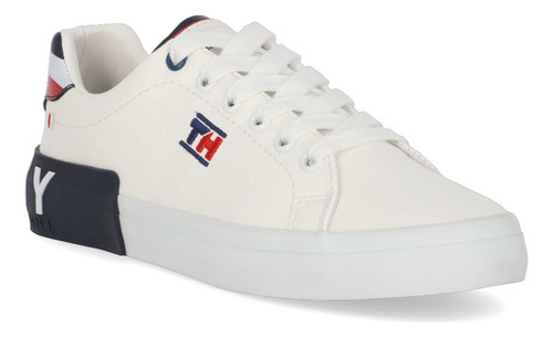 Tenis Sneakers Tommy Hill Dama Blanco Cordones 607-30