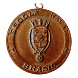 Escola Naval Ilha De Villegaignon Grande Medalha Antiga 