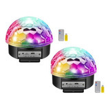 Pack X2 Magic Ritmica Disco/ Bola De Luces Con Bluetooth