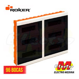 Tablero Embutir Pvc 96 Boca Zm796 Fume Roker Electro Medina