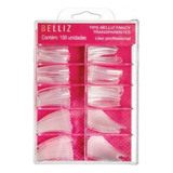 Belliz 100un Tips Belliz Fancy Transparentes Cod.1296