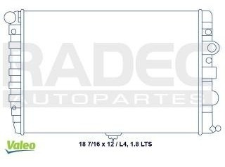 Radiador Volkswagen Pointer 2007-2008 L4 1.8 Lts C/aire Std