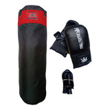 Combo Kit Bolsa De Boxeo Guantines Soga Kick Boxing