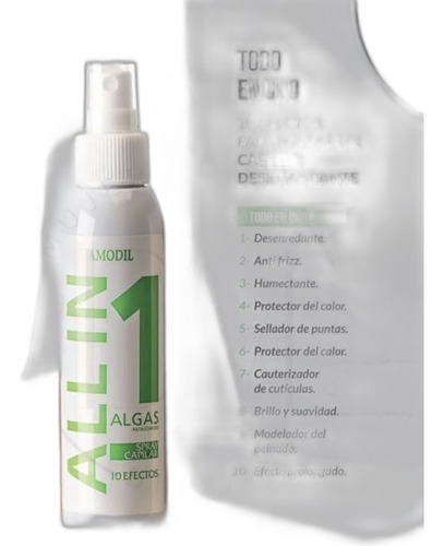 Spray Capilar All In One Algas Marinas 10 Efectos. Amodil