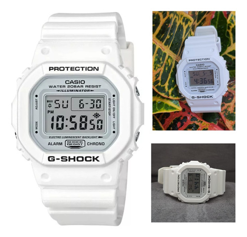 Oferta Relógio Casio G-shock Digital Dw-5600 P D'água Branco