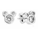 Aros Pandora Mickey Cubic Plata 925 Originales