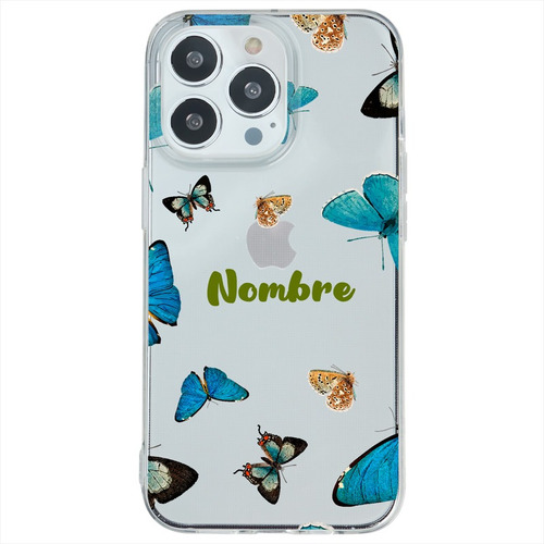 Funda Para iPhone Mariposas Personalizada Con Nombres