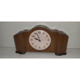 Reloj De Mesa Antiguo De Madera Con Alarma Kent