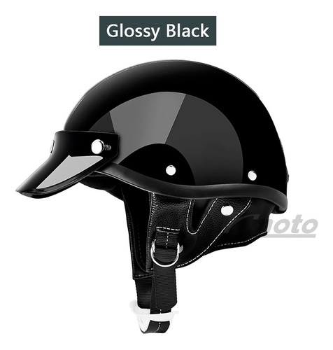 Casco De Moto Vintage For Hombre Y Mujer