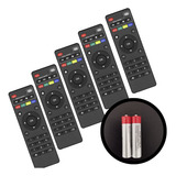 Kit 5 Controles Smart Tv Box Pro 4k Universal