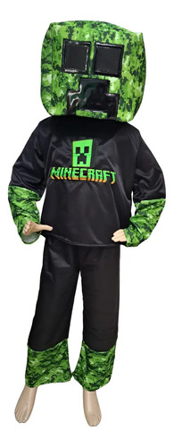 Disfraz Creeper Minecraft Niño Halloween 10 A 14