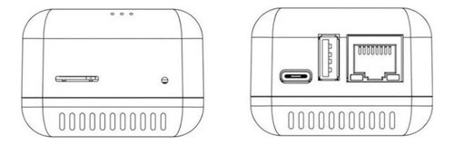 Np330 Bluetooth Wireless Rj45 Servidor De Impresión En Red Color Cable Version