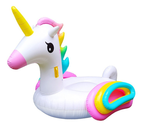 Unicornio Inflable Grande Colchoneta Pileta Verano Bz3