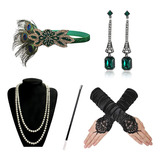 Accesorios De 1920 Gatsby Set Para Mujeres Disfraz De Flappe