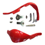 Cubre Puños Enduro Plastico C/aluminio Rojo Ss459(a445)