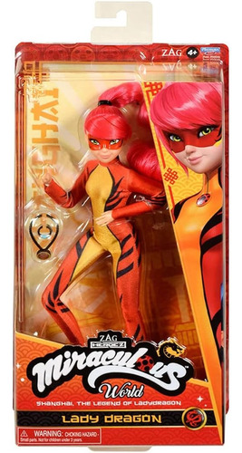 Ladybug Miraculous Lady Dragon Shangai Muñeca