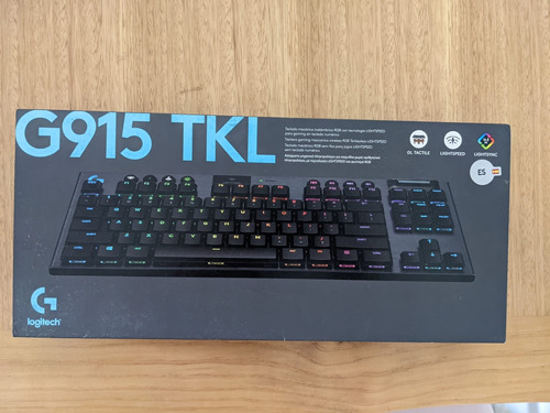 Teclado Mecánico Gamer Logitech G915 Tkl (tactile-español)