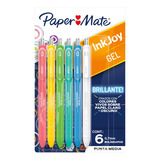 6 Bolígrafos Inkjoy Gel Paper Mate Colores Surtidos Tinta Multicolor Exterior Multicolor