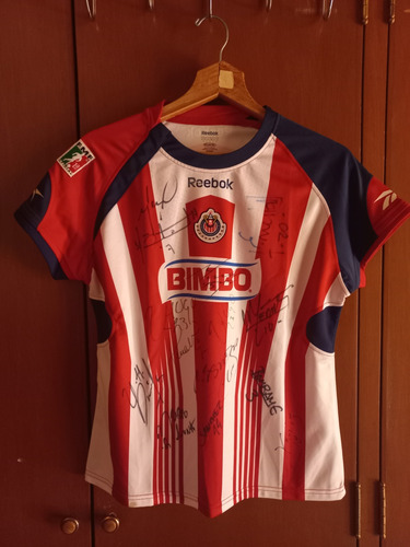 Jersey Chivas Reebok 2009-2010 Firmado Por Jugadores