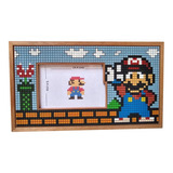 Super Mario Snes Mundo Dia Estilo Retro Pixel Art.