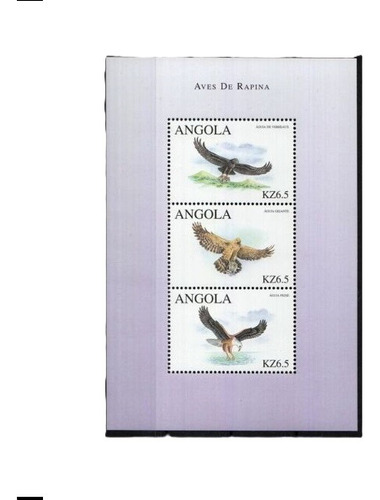2000 Fauna- Aves Rapaces - Angola (bloques) Mint