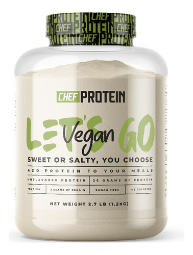 Proteína Vegana Para Cocinar / 2.7 Lb / Chef Protein