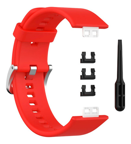 Correa De Silicona Para Huawei Watch Fit - Red