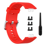 Correa De Silicona Para Huawei Watch Fit - Red