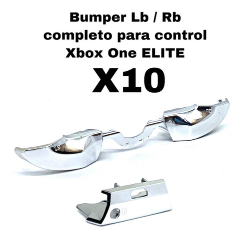 10x Botón Bumper Rb Lb Mas Soporte Control Xbox One Elite