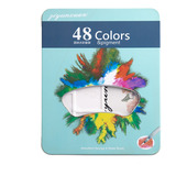 48 Colores Pinceles Kit De Acuarelas