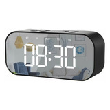 Reloj Despertador Digital C/bocina/bluetooth/radio Fm, Negro