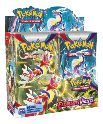 Booster Pokemon 1 Pacote 6 Cards Escarlate E Violeta Copag