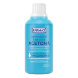 Removedor De Esmalte Acetona Hidratante Farmax 100ml Kit C/2