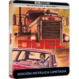 Steelbook 4k + Blu Ray Encurralado - Duel - Spielberg - Lacr