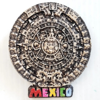 Imán Souvenir Calendrario Azteca De Resina Calendario Azteca