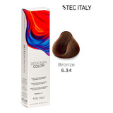  Tintes Tec Italy Bronces Tono Tec Italy Designer Color 6.34 Rubio Oscuro Dorado Cobrizo 90ml