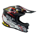 Casco Moto Cross Enduro Mac Virtus Ressod Amarillo Fluo