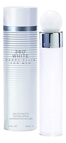 Perry Ellis 360 White Eau De Toilette Splash Para Hombres, 3