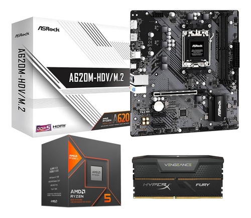 Kit Upgrade Amd Ryzen 5 8500g + A620m Hdv + 16gb 5200mhz